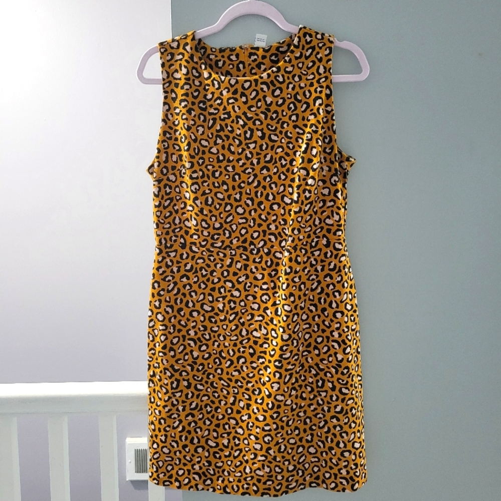 Old Navy Leopard Print Sleeveless Dress